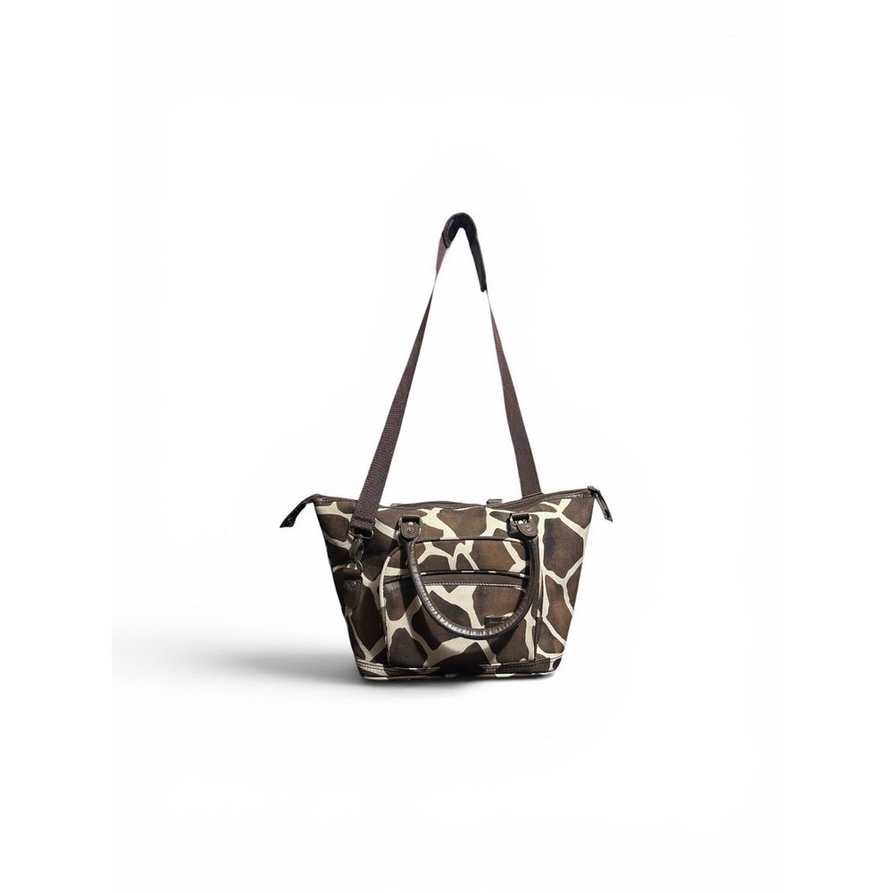 Isabella's Journey Giraffe Print Tote Weekender Bag Animal Print Y2K Safari